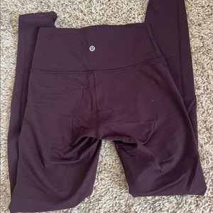Lululemon size 4 black cherry 28” Wunder Unders